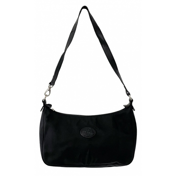 Longchamp Handbags - ❤️SOLD❤️Longchamp black nylon and leather shoulder bag